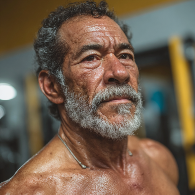 Grupo de adultos mayores disfrutando actividades de bienestar en PowerZone